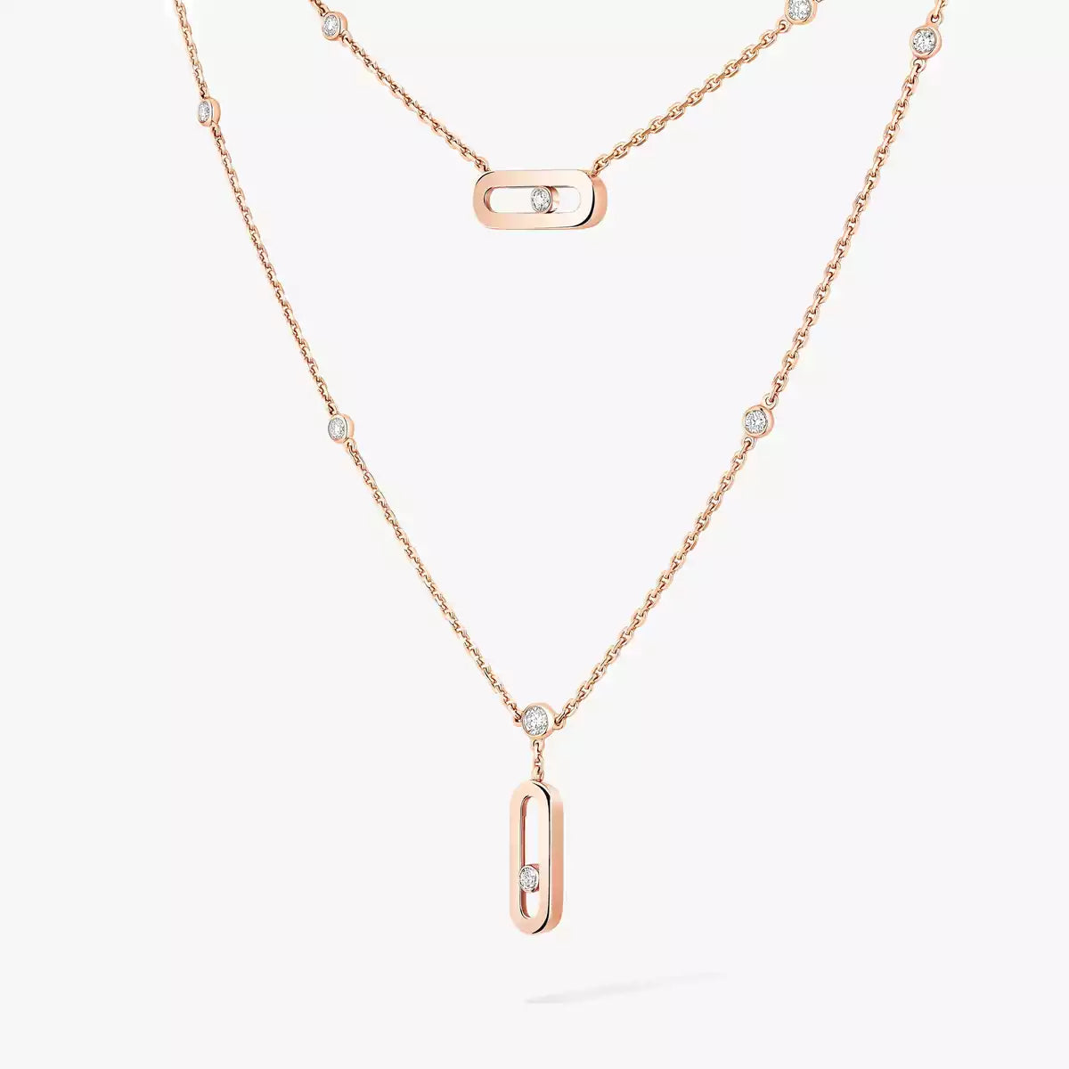 [MIRA]  Move Uno Diamond Necklace