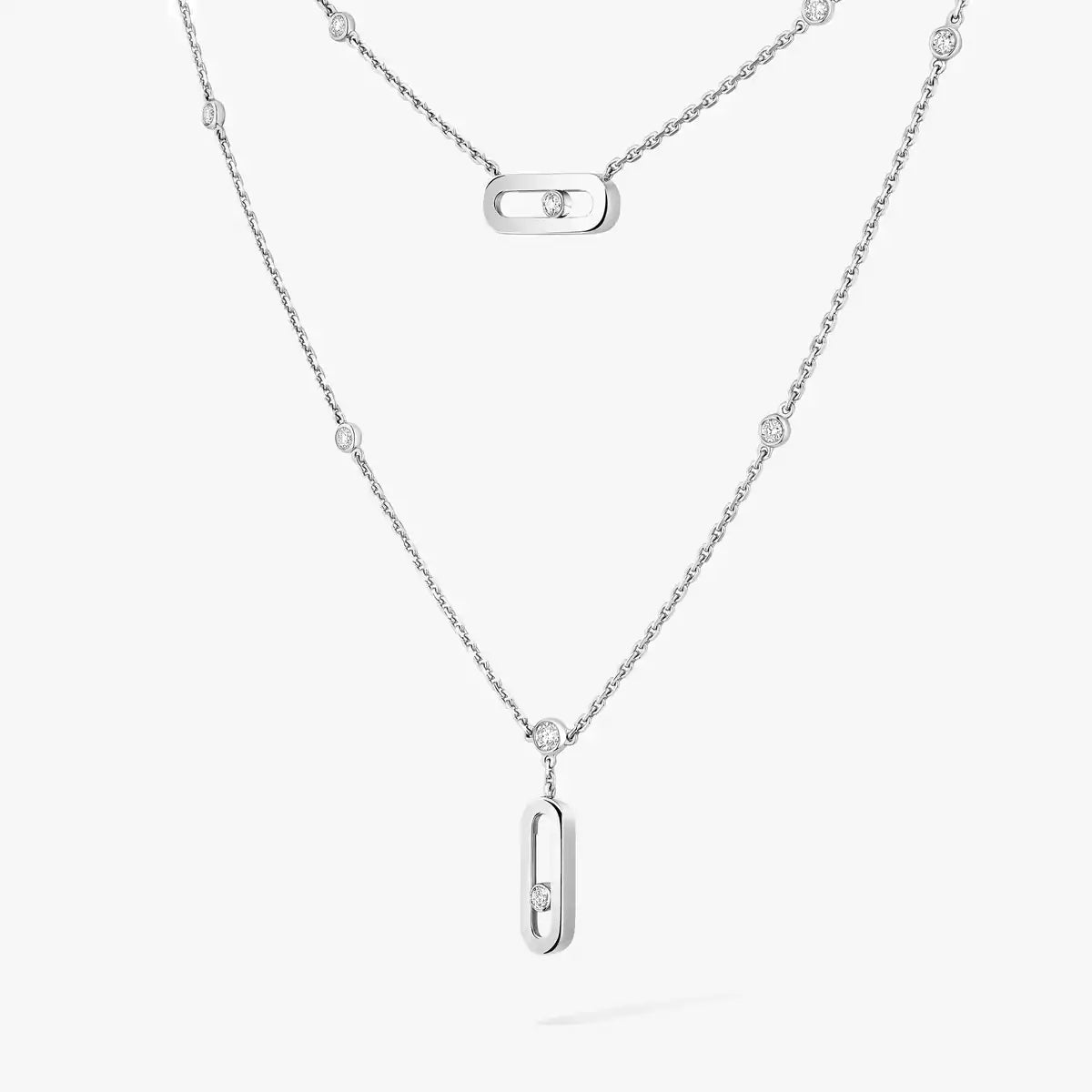 [MIRA]  Move Uno Diamond Necklace
