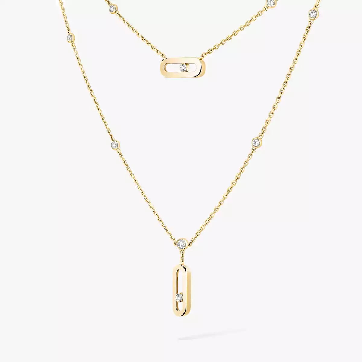 [MIRA]  Move Uno Diamond Necklace