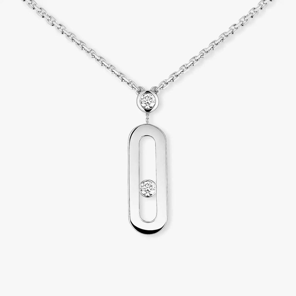 [MIRA] Move Uno Gold Diamond Long Necklace