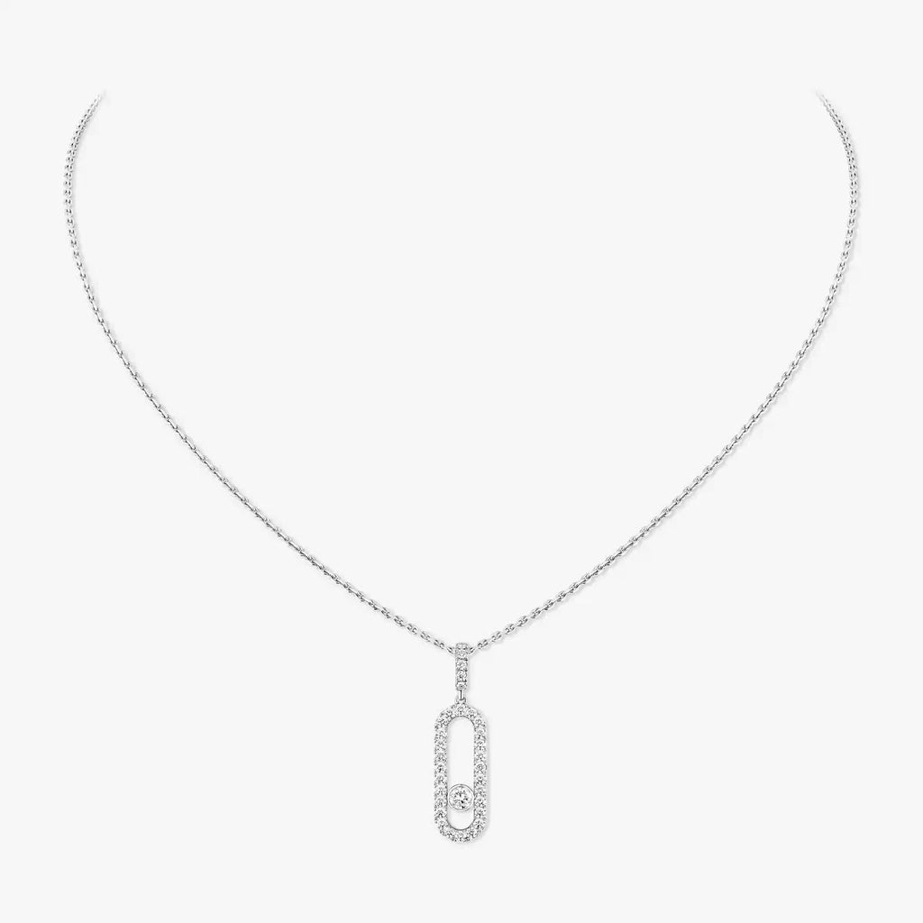 [MIRA] Move Uno Diamond Necklace in Rose Gold