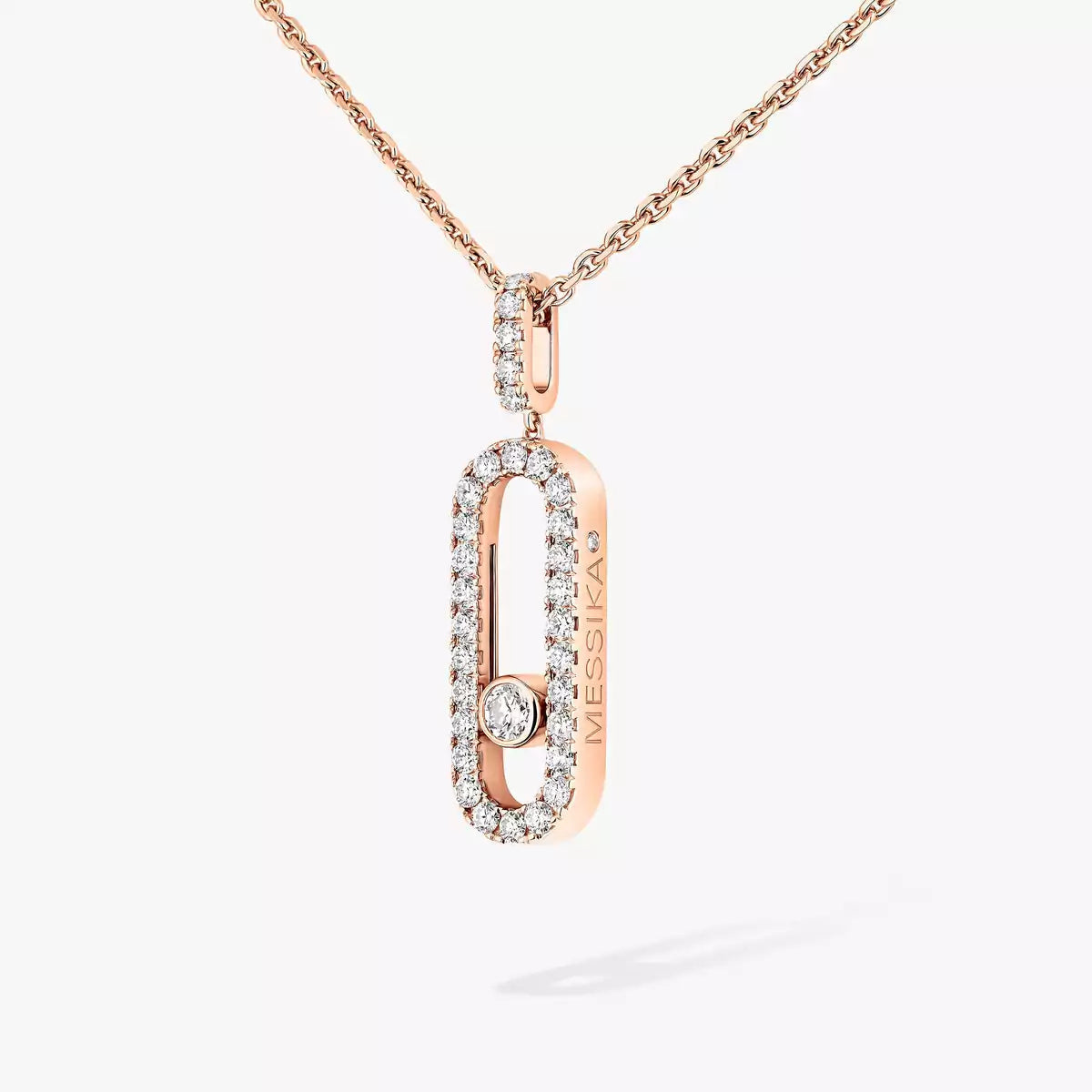 [MIRA] Move Uno Diamond Necklace in Rose Gold