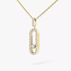 [MIRA] Move Uno Diamond Necklace in Rose Gold