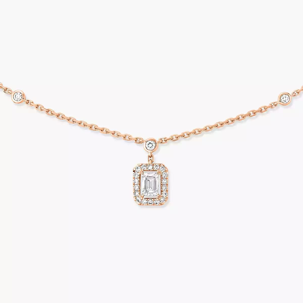 [MIRA] My Twin Diamond Necklace in Silver