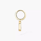 [MIRA]Move Uno Single Diamond Hoop Earring