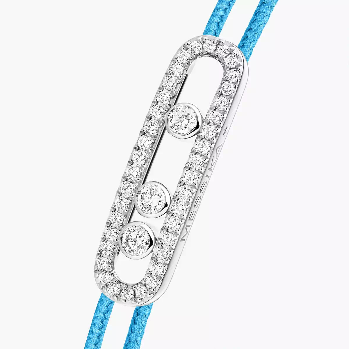 [MIRA]Messika Care(s) pink cord pavé bracelet