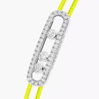 [MIRA]Messika Care(s) pink cord pavé bracelet