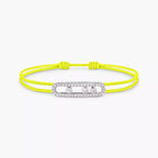 [MIRA]Messika Care(s) pink cord pavé bracelet