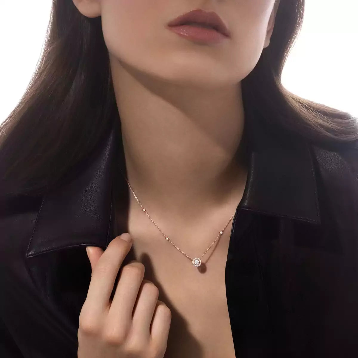 [MIRA] Diamond Necklace 0,20ct Brilliant Shape Joy