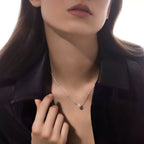 [MIRA] Diamond Necklace 0,20ct Brilliant Shape Joy