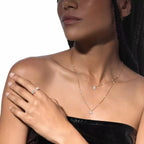 [MIRA] Diamond Necklace My Twin 2 Rows
