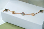 [MIRA]New CLOVER 5 MOTIF GRAY MOP BRACELET COLLECTION