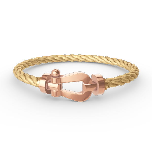 ??MIRA?¡¥FORCE LARGE HORSESHOE NO DIAMOND BRACELET ROSE GOLD