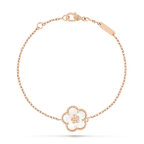 ??MIRA?¡¥LUCKY WHITE MOP PLUM BLOSSOM  BRACELET