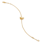 ??MIRA?¡¥FRIVOLE GOLD FLOWER PINK MALACHITE BRACELET