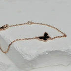 ??MIRA?¡¥BUTTERFLY ONYX  BUTTERFLY BRACELET