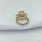 ??MIRA?¡¥SWEET CLOVER WHITE MOP RING