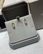 [MIRA] MOVE UNO SMALL 1 DIAMOND EARRINGS