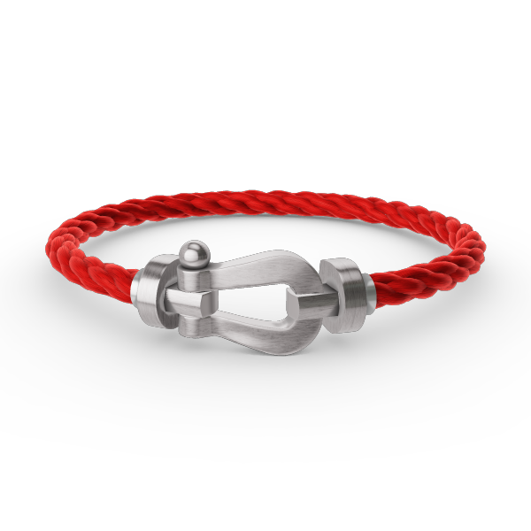??MIRA?¡¥FORCE LARGE HORSESHOE NO DIAMOND BRACELET SILVER