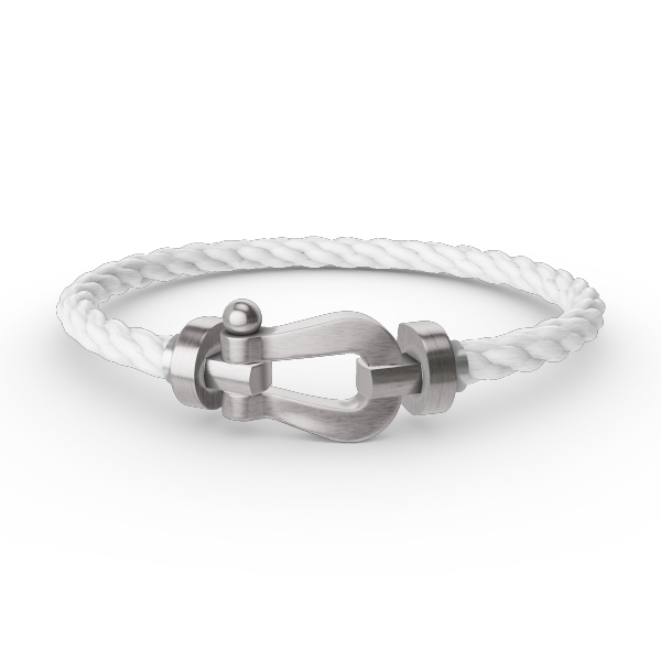 ??MIRA?¡¥FORCE LARGE HORSESHOE NO DIAMOND BRACELET SILVER