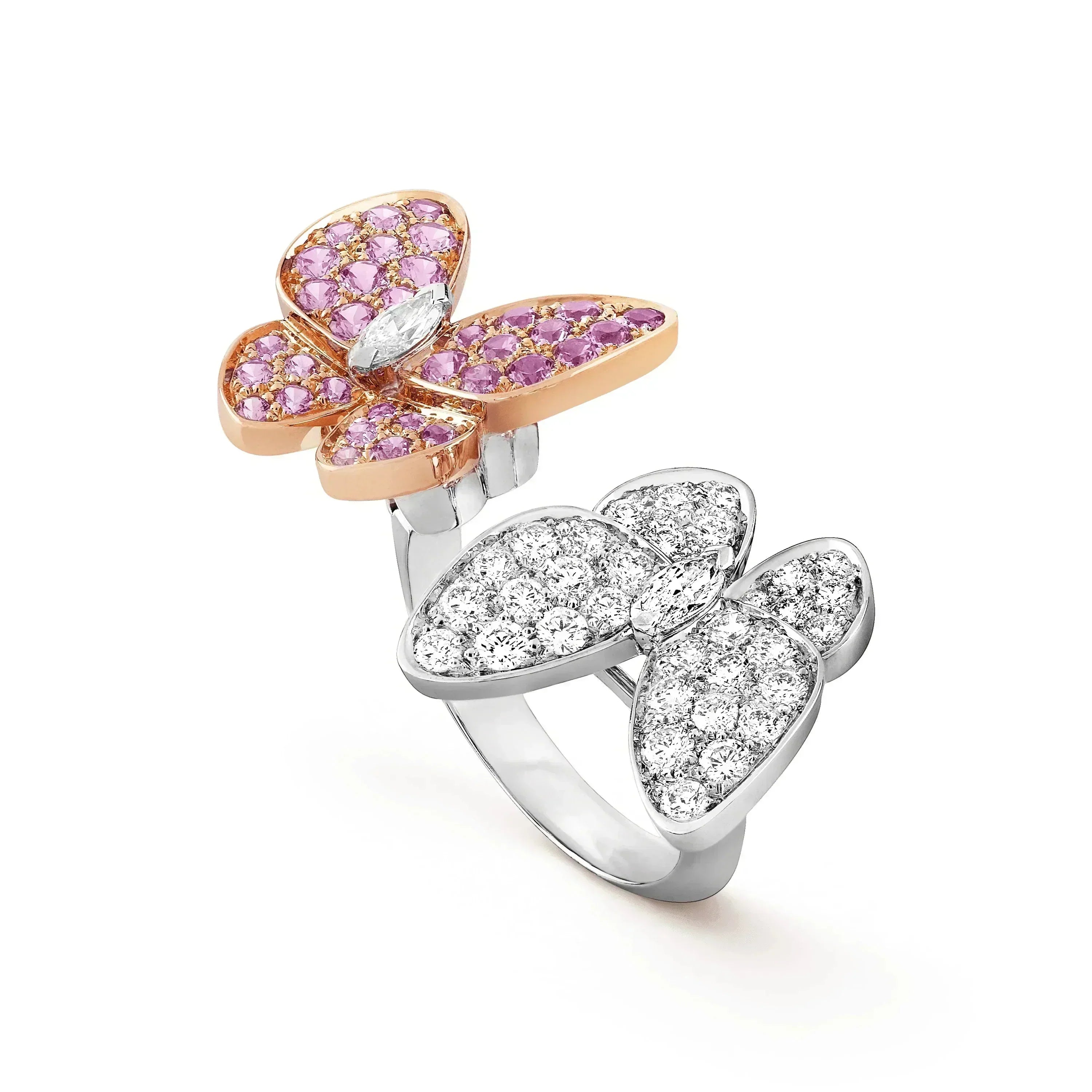 ??MIRA?¡¥TWIN BUTTERFLY DIAMOND RING